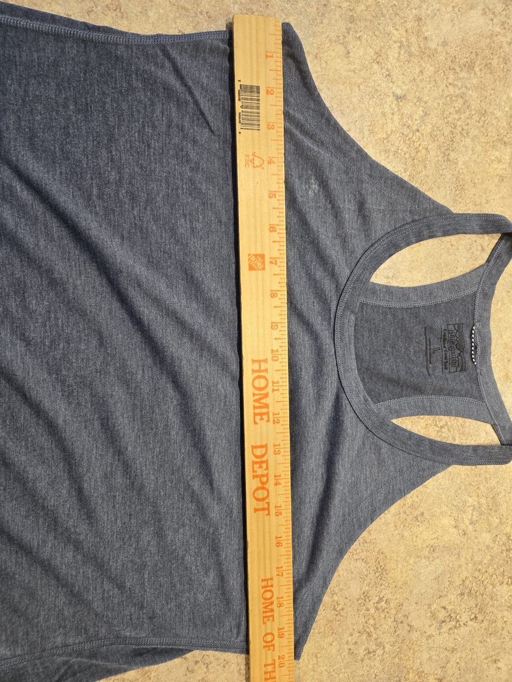 Patagonia Capilene Cool Trail Womens Racerback Tank Scoop Neck L Blue Stretch - Picture 9 of 9
